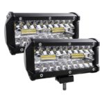 2X 120W 7 INCH THREE ROW CREE LED LIGHT BAR