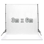 white Photography Backdrop Chromakey Screen Digital Effect 3x6m Large Size only
