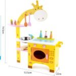 Giraffe Wooden Kids Kitchen Toy Set