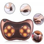 Electric Massage Pillow Lumbar Neck Back Shiatsu Massager 8 head