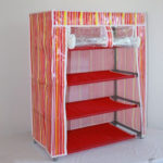 Portable Clothes/Shoes Rack With Cover