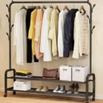 Steel Frame Open Wardrobe 1.50m wide 1.55m High 34cm Wide