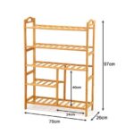 5 Tier bamboo shoe rack