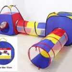 4PCS Pop-Up Square Triangle Tunnel Play Tent Kit Set