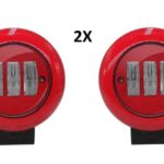2X 30W 4.5 INCH ROUND LED SPOT LIGHT RED 12V-24V OFF ROAD 4X4