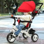 Canopy Push Bar Trikes Kids Bikes(RED COLOR)