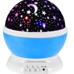 LED Night Star Sky Projector Light Lamp Rotating Starry Baby Room Kids – blue