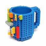 Creative BPA Free Build-on Brick Mug Building Blocks Coffee Cup Lego Type- Blue