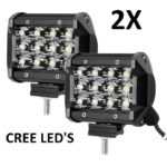 2X 36W THREE ROW CREE LED BAR 4 INCH OFF ROAD 4X4